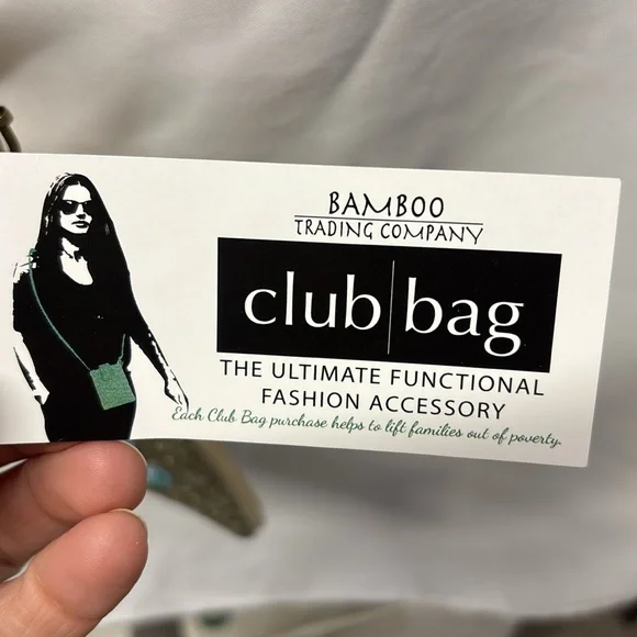 Bamboo Trading Company Beaded Crossbody Club Bag - Multicolor - Picture 4 of 8